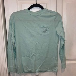 Vineyard vines teal long sleeve